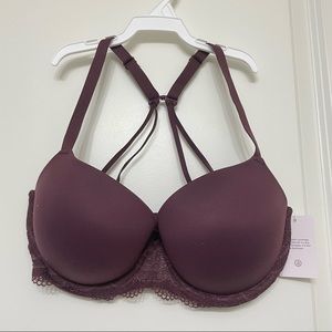 💛 Auden Maroon The Daydream Demi Light Lift Tshirt Bra 32DD